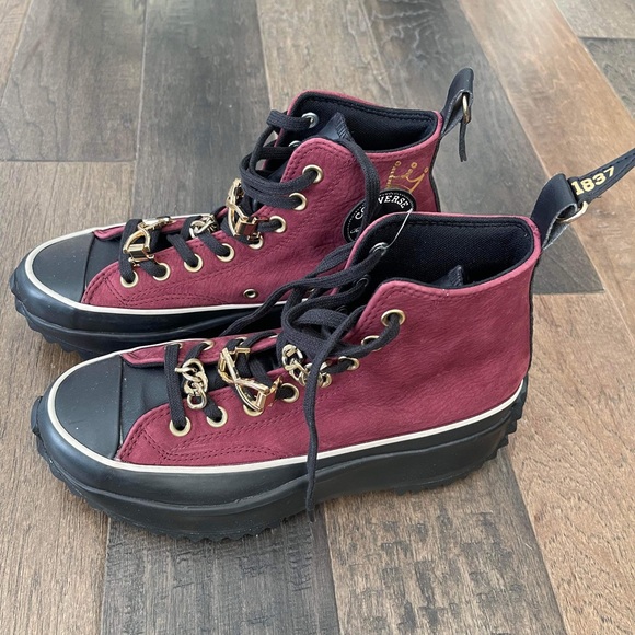 CONVERSE RUN STAR Hike High Shoe Boot Deep Bordeaux US 9 - Picture 5 of 5
